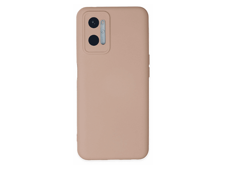 NEWFACE Oppo A96 Uyumlu Nano İçi Kadife Silikon Telefon Kılıfı Pudra