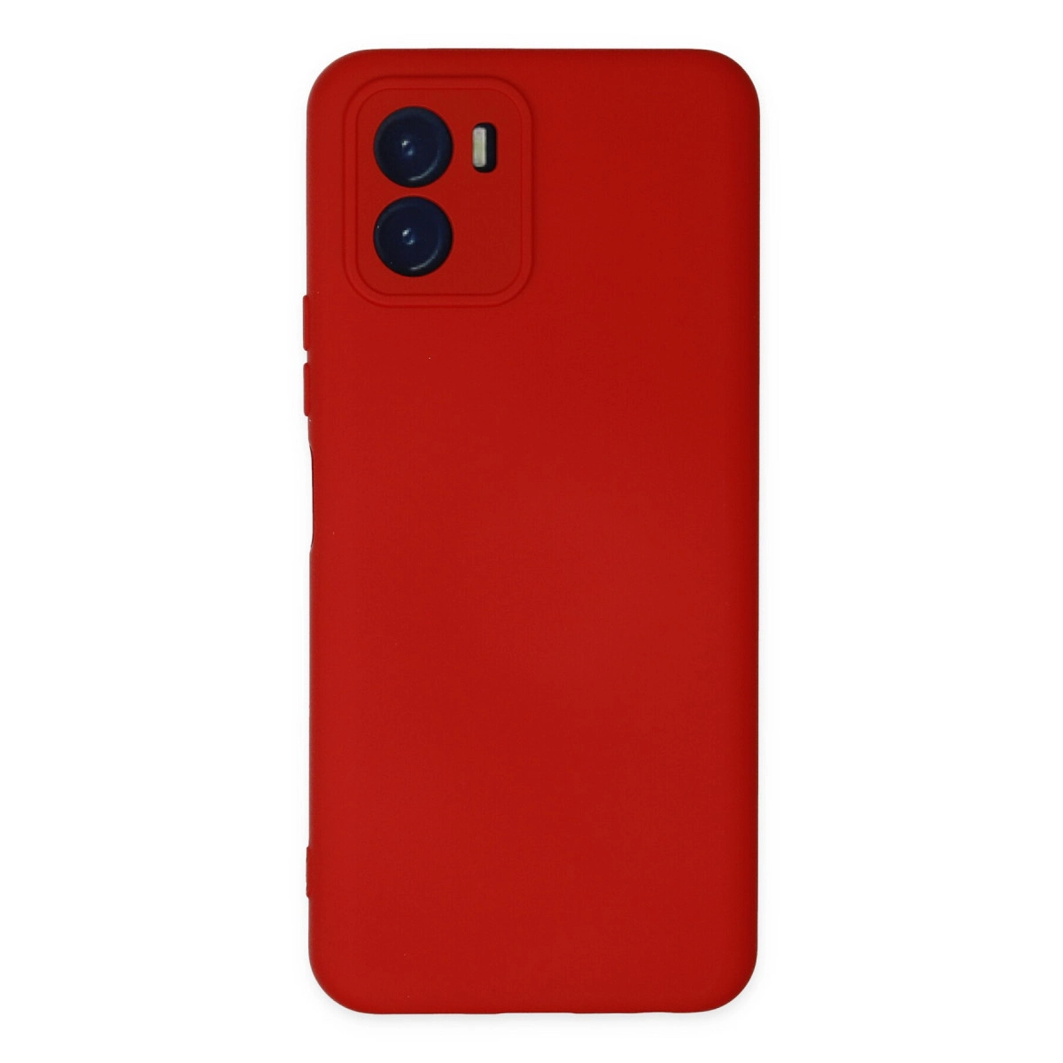 NEWFACE Vivo Y15S Uyumlu Nano İçi Kadife Silikon Telefon Kılıfı Kırmızı
