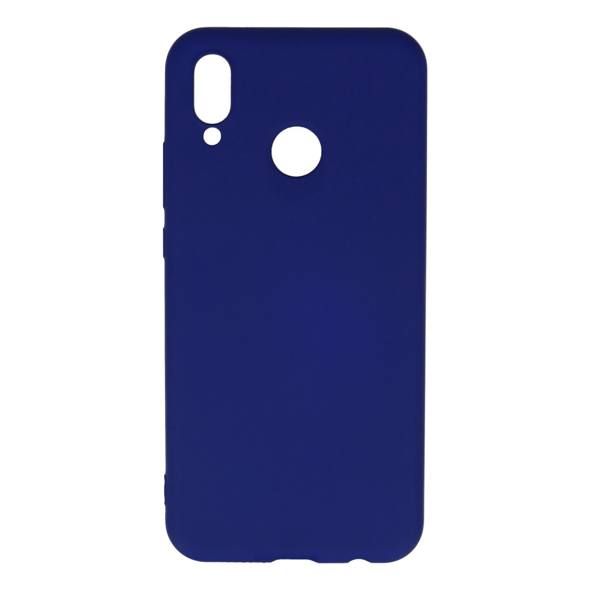 NEWFACE Huawei P20 Lite Uyumlu Nano İçi Kadife Silikon Telefon Kılıfı Koyu Mor