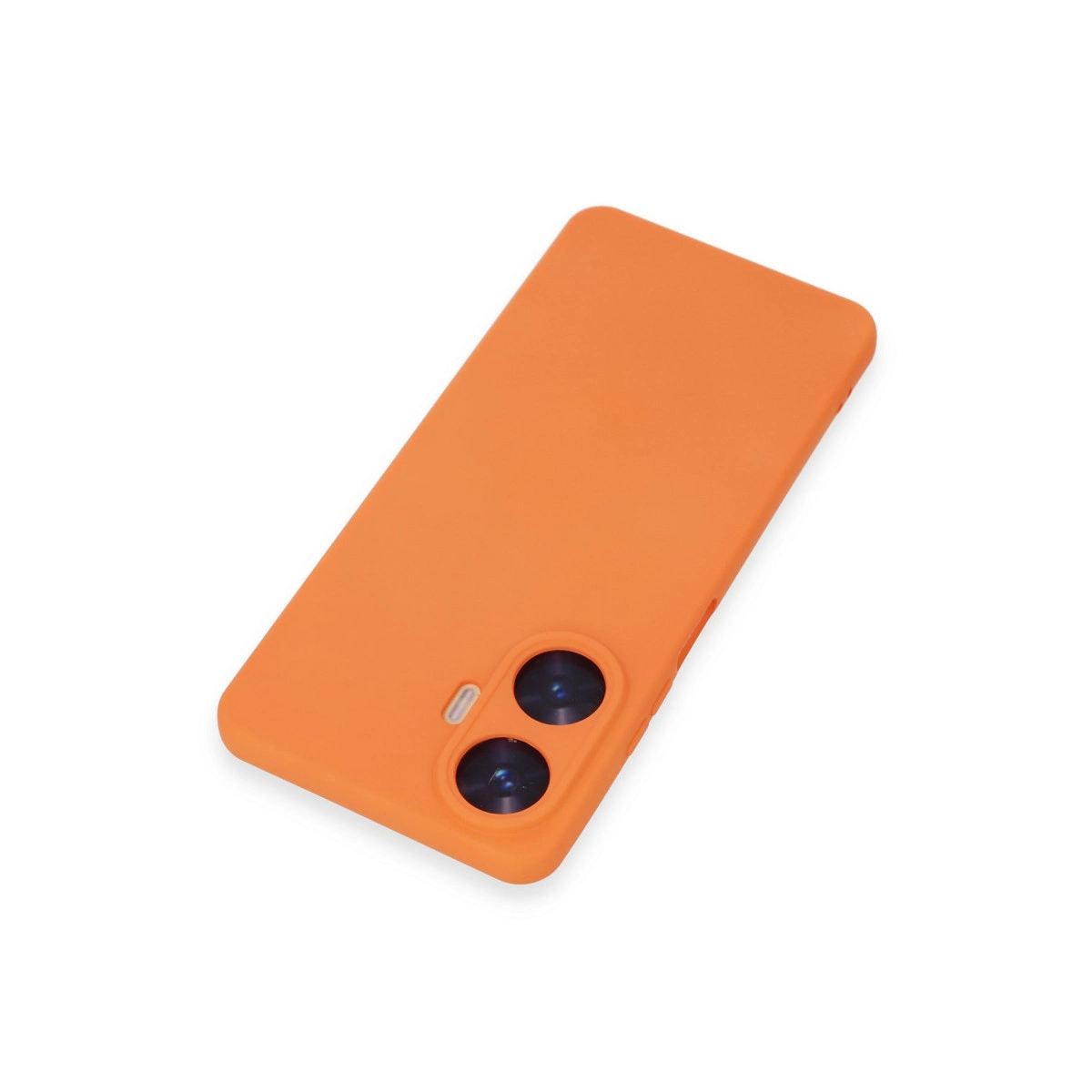NEWFACE Realme C55 Uyumlu Nano İçi Kadife Silikon Telefon Kılıfı Turuncu