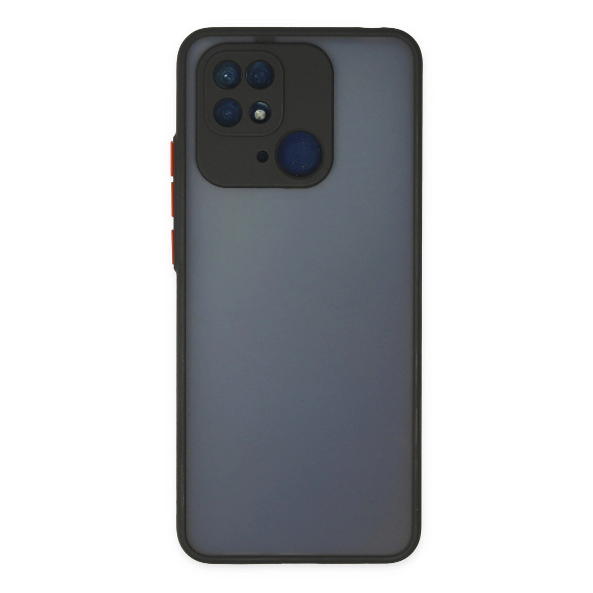 NEWFACE Xiaomi Redmi 10C Uyumlu Montreal Silikon Kapak Telefon Kılıfı Siyah