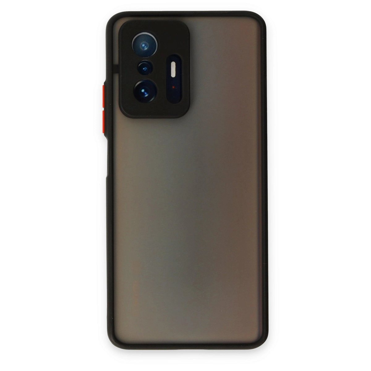 NEWFACE Xiaomi Mi 11 Pro Uyumlu   Montreal Silikon Kapak Telefon Kılıfı Siyah