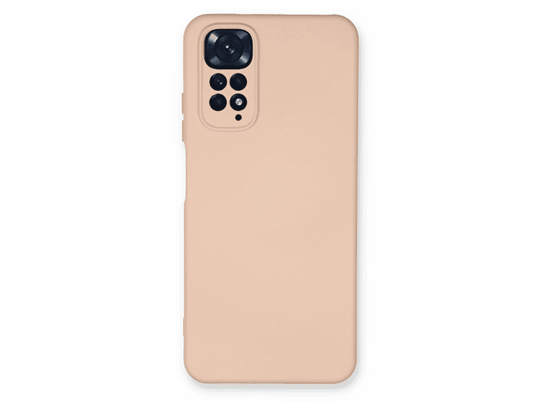 NEWFACE Xiaomi Redmi Note 11 Uyumlu Nano İçi Kadife Silikon Telefon Kılıfı Pudra