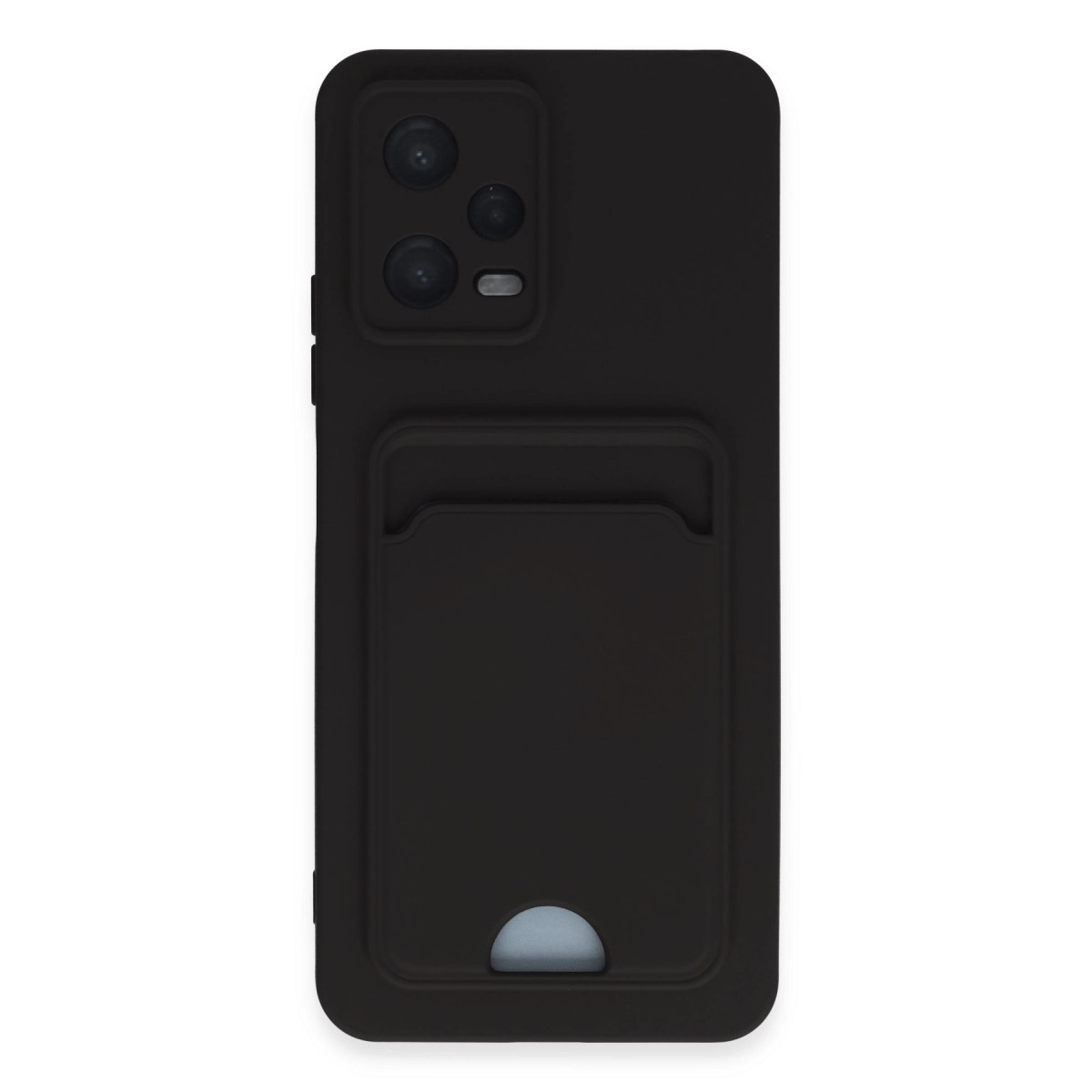 NEWFACE Xiaomi Poco X5 5G Uyumlu  Kelvin Kartvizitli Silikon Telefon Kılıfı Siyah