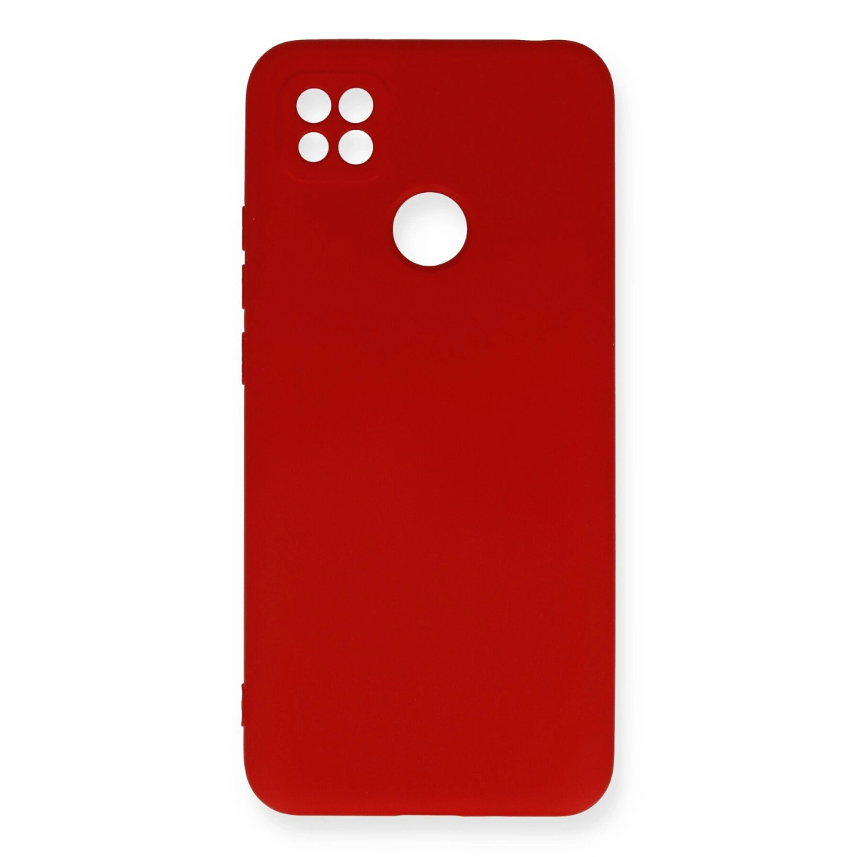 NEWFACE Xiaomi Redmi 9C  Uyumlu Nano İçi Kadife Silikon Telefon Kılıfı Kırmızı