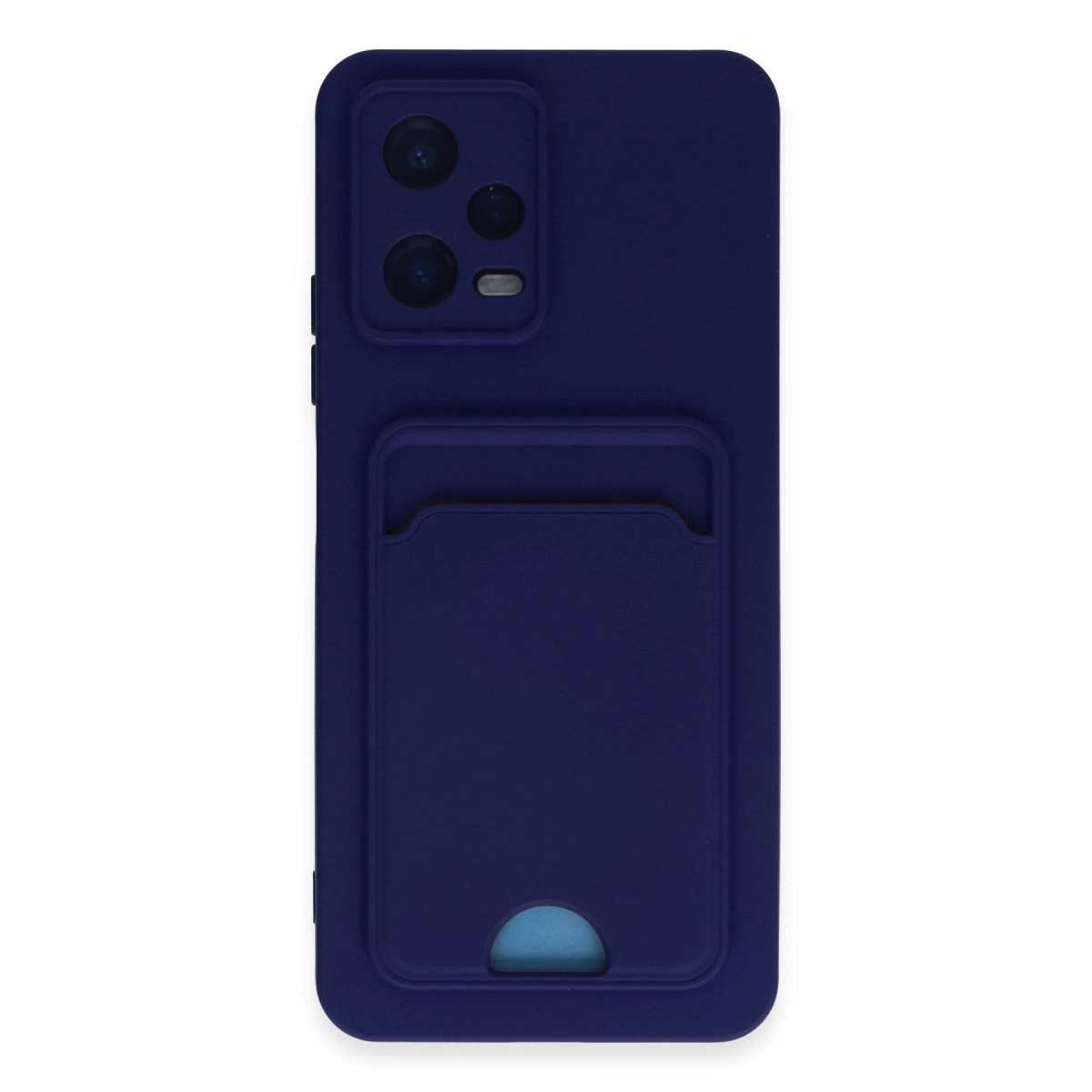 NEWFACE Xiaomi Poco X5 5G Uyumlu  Kelvin Kartvizitli Silikon Telefon Kılıfı Lacivert