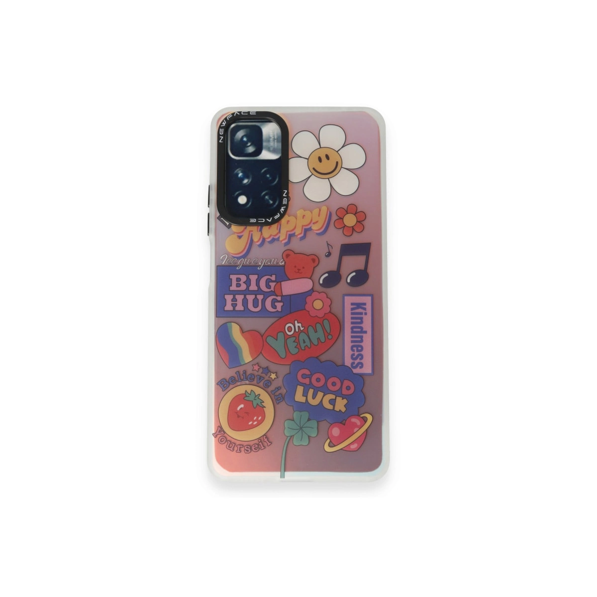 NEWFACE Xiaomi Redmi Note 11 Pro Uyumlu Estoril Desenli Kapak Telefon Kılıfı Çok Renkli