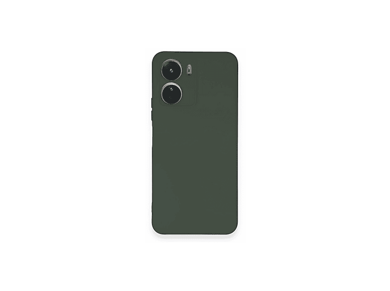 NEWFACE Vivo Y16 Uyumlu Nano İçi Kadife Silikon Telefon Kılıfı Koyu Yeşil