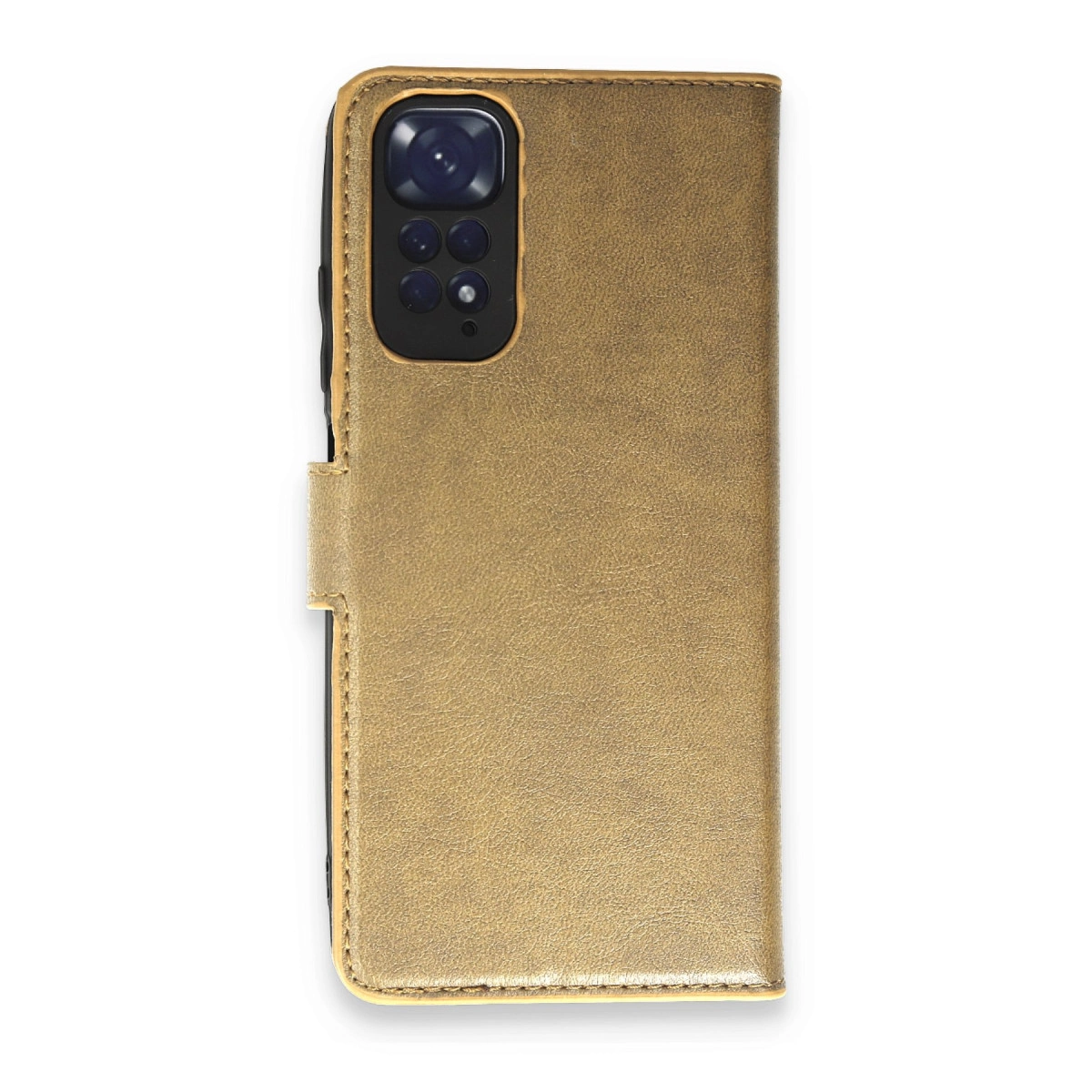 NEWFACE Xiaomi Redmi Note 11 Pro Uyumlu Trend S Plus Kapaklı Telefon Kılıfı Gold