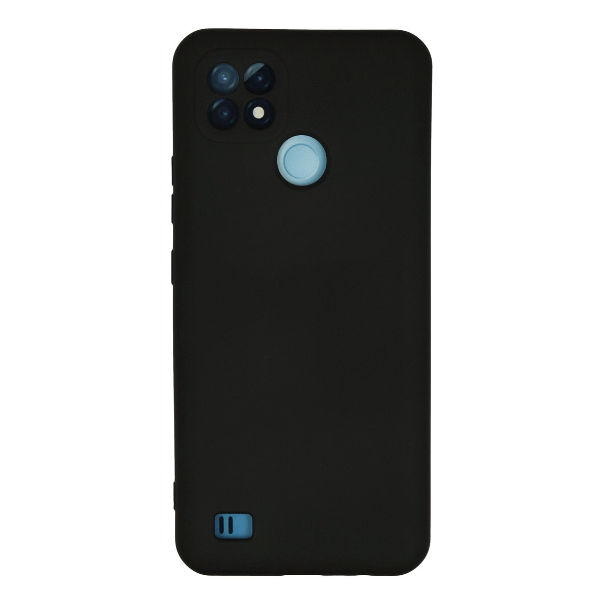 NEWFACE Realme C21 Uyumlu Nano İçi Kadife Silikon Telefon Kılıfı Siyah