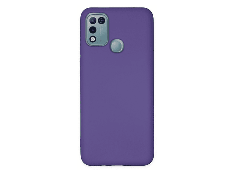NEWFACE İnfinix Hot 10 Play Uyumlu Nano İçi Kadife Silikon Telefon Kılıfı Mor