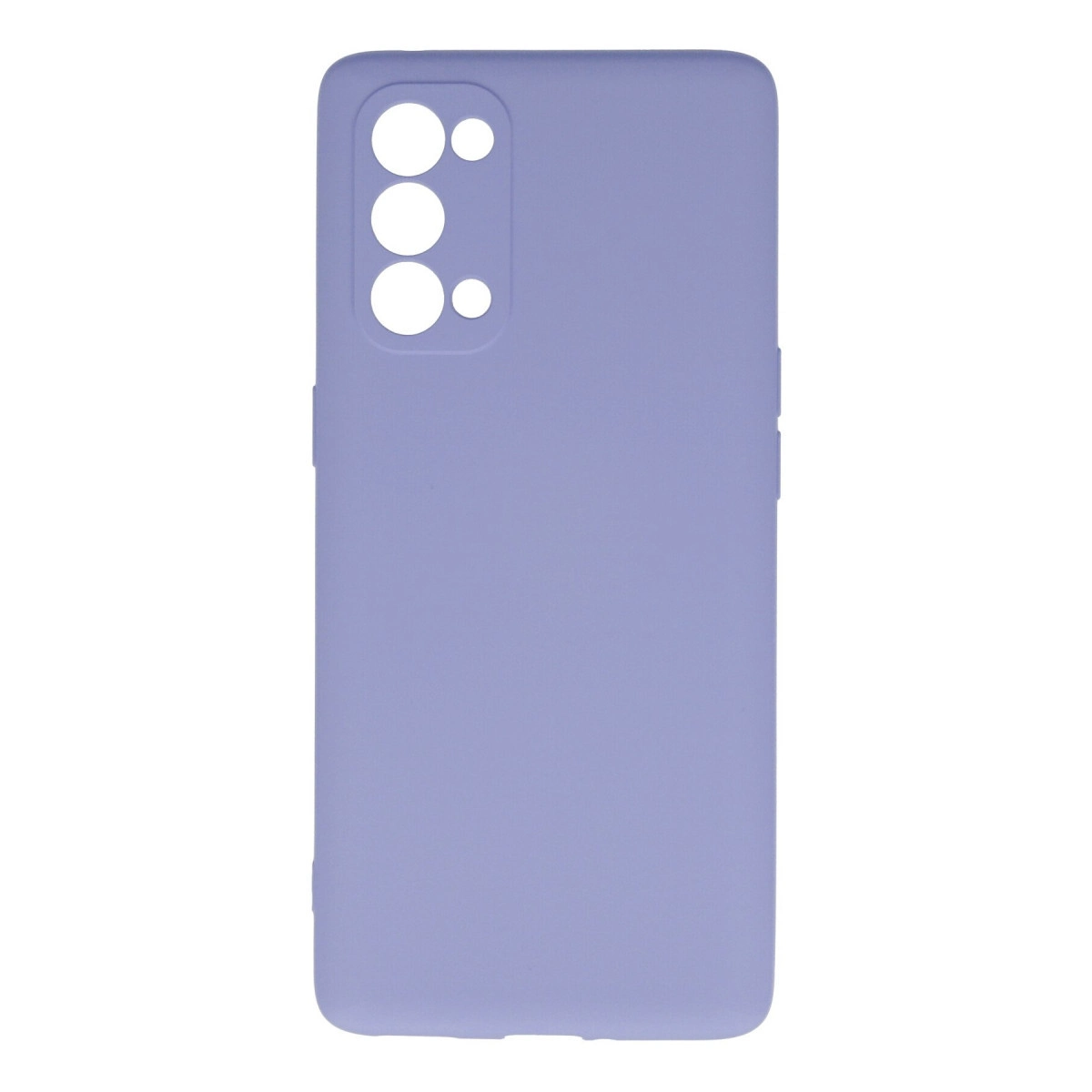 Arkada dikdörtgen kamera kesimli lavanta rengi telefon kılıfı.