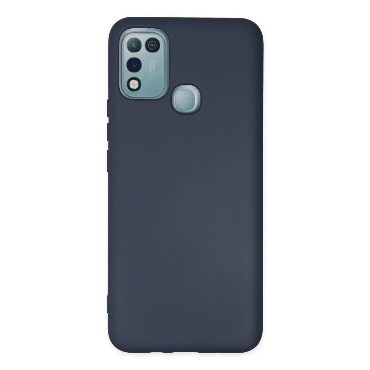 NEWFACE İnfinix Hot 10 Play Uyumlu Nano İçi Kadife Silikon Telefon Kılıfı Lacivert