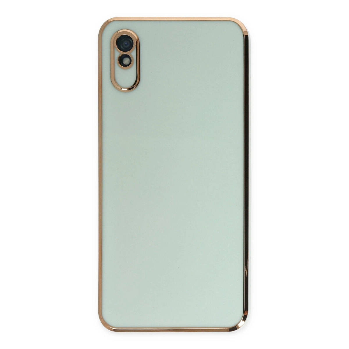 NEWFACE Xiaomi Redmi 9A Uyumlu Volet Silikon Telefon Kılıfı Açık Yeşil