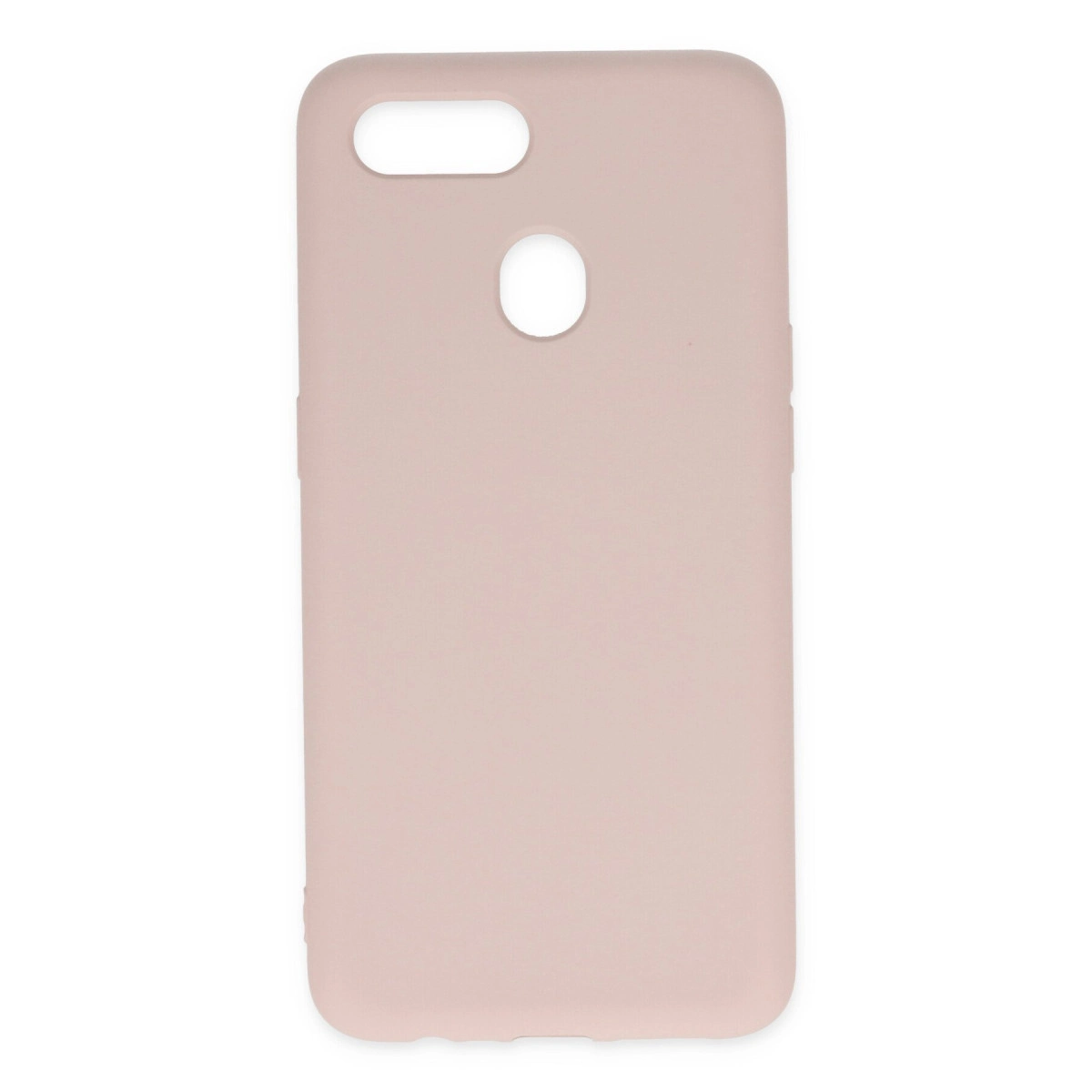Kamera ve flaş için kesikleri olan pembe telefon kılıfı.