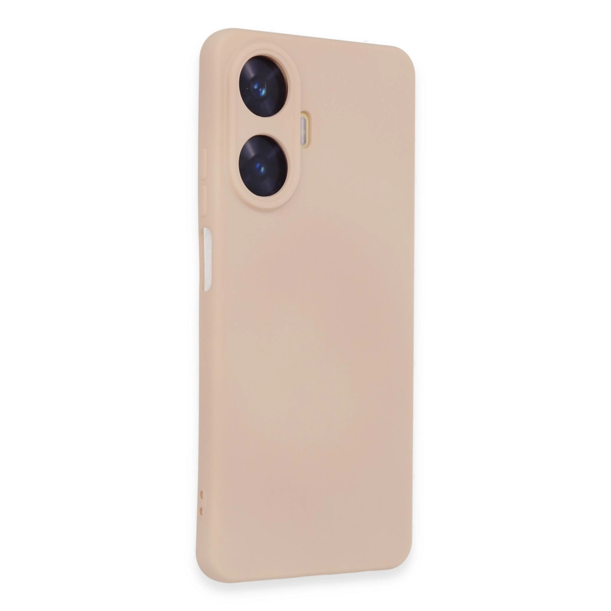 NEWFACE Realme C55 Uyumlu Nano İçi Kadife Silikon Telefon Kılıfı Pudra