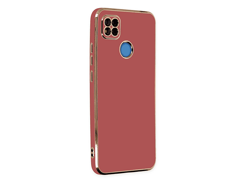 NEWFACE Xiaomi Redmi 9C Uyumlu Volet Silikon Telefon Kılıfı Kırmızı