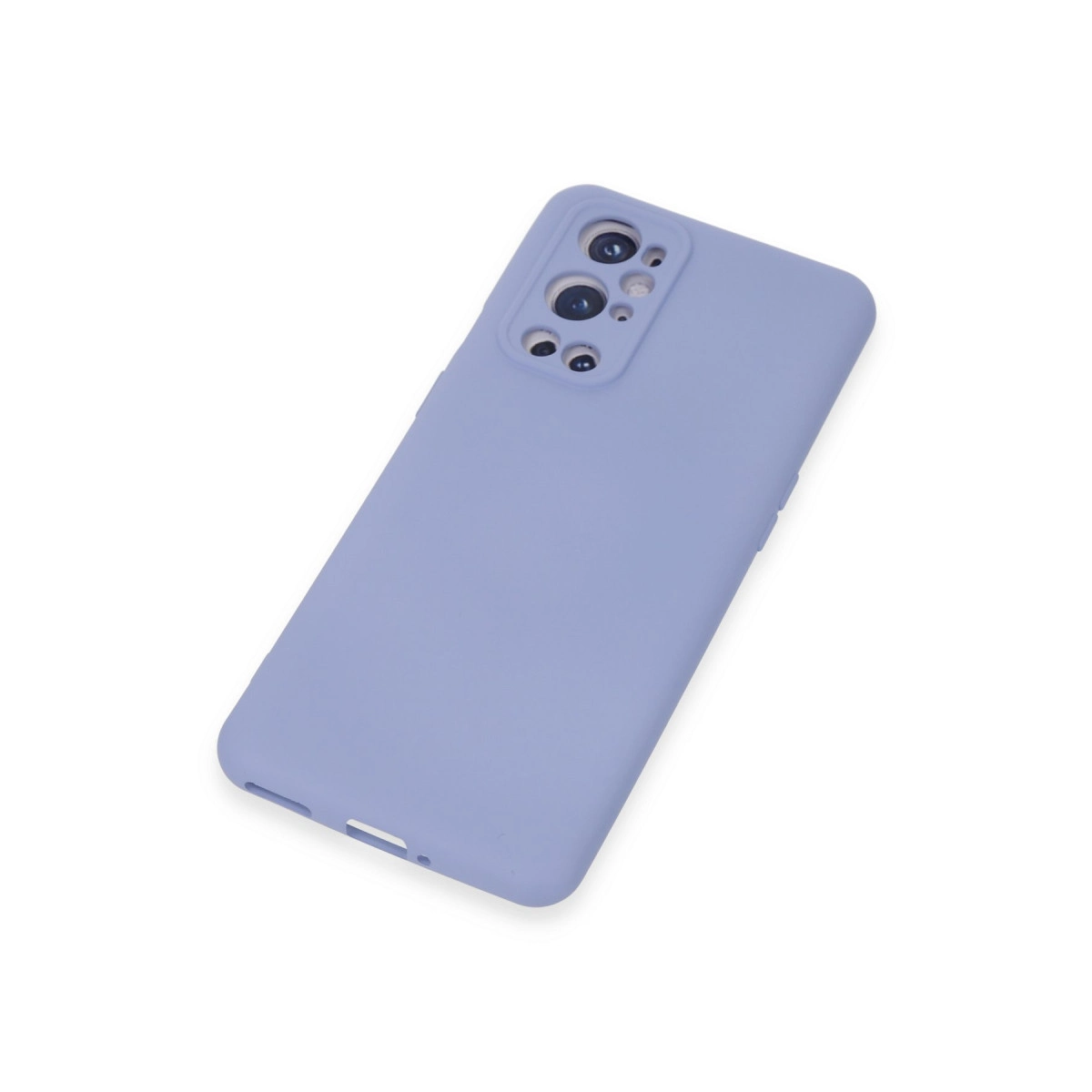 Cam kamera modüllü lavanta rengi telefon kılıfı.