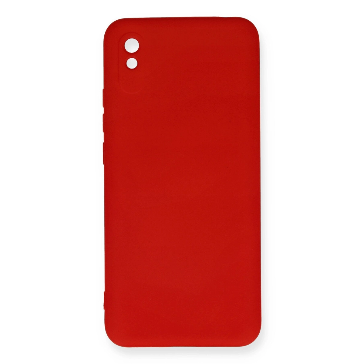 NEWFACE Xiaomi Redmi 9A Uyumlu Nano İçi Kadife Silikon Telefon Kılıfı Kırmızı