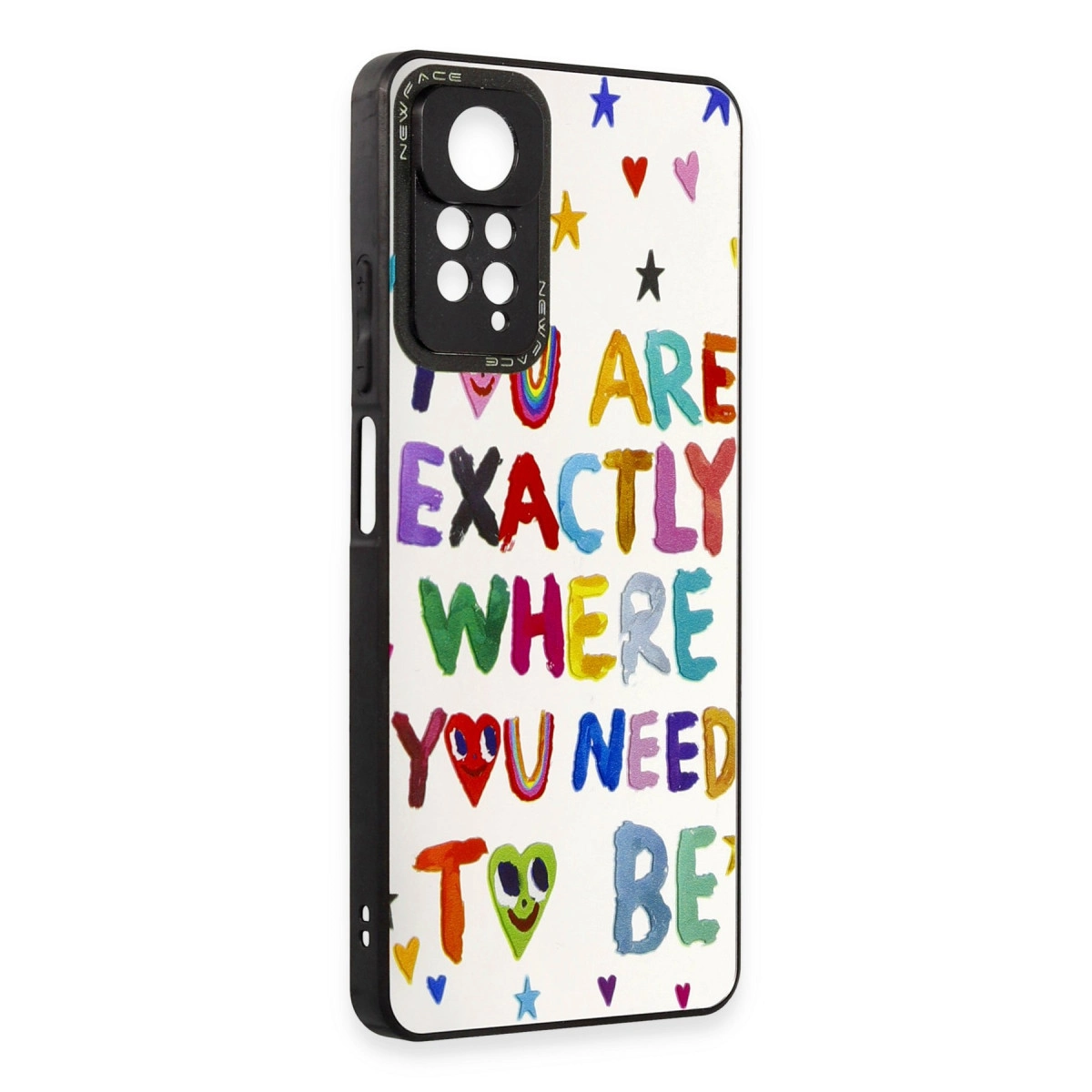 NEWFACE Xiaomi Redmi Note 11 Pro Uyumlu Mirror Desenli Kapak Telefon Kılıfı Çok Renkli
