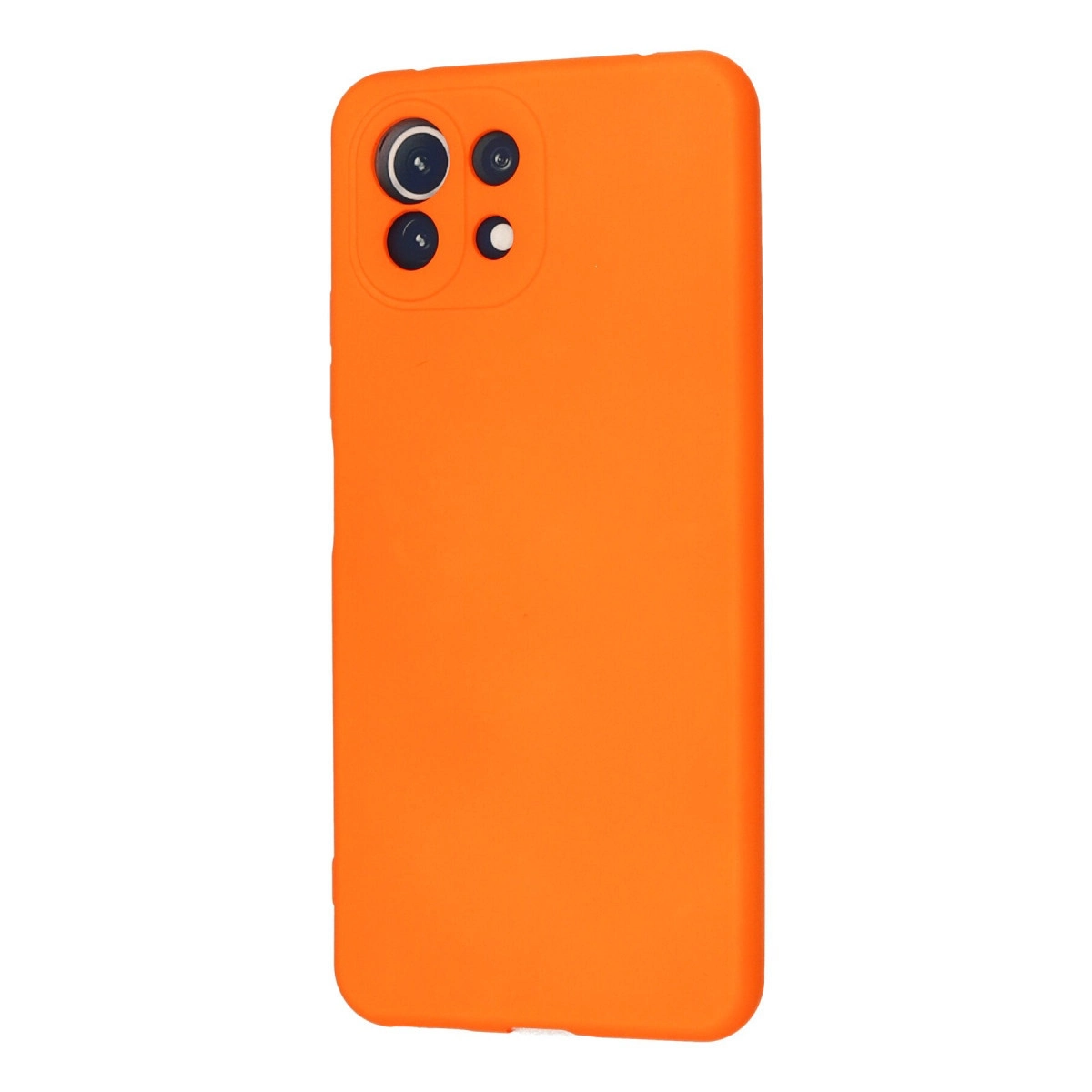 Turuncu telefon kılıfı kamera kesimiyle.