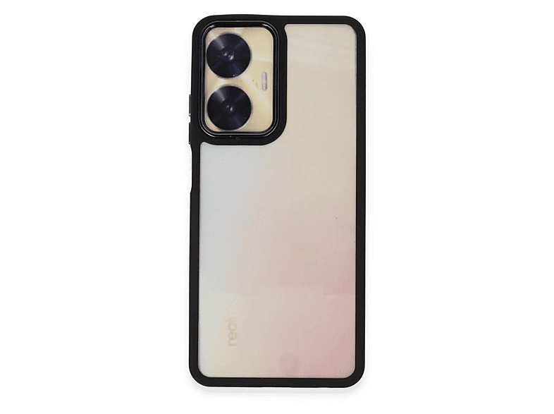 NEWFACE Realme C55 Uyumlu Dora Kapak Telefon Kılıfı Siyah