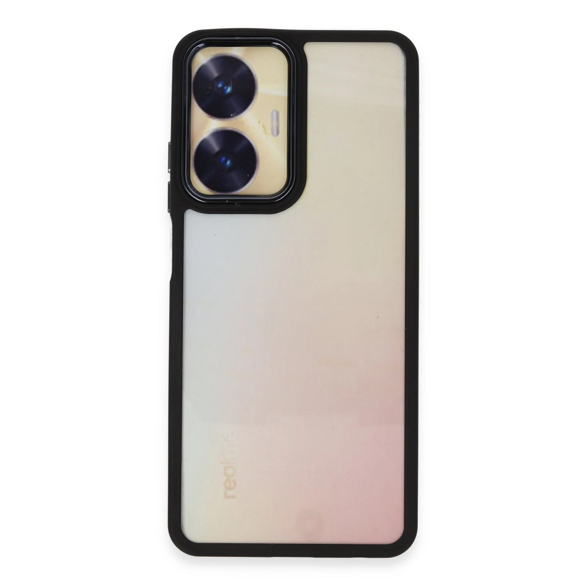 NEWFACE Realme C55 Uyumlu Dora Kapak Telefon Kılıfı Siyah