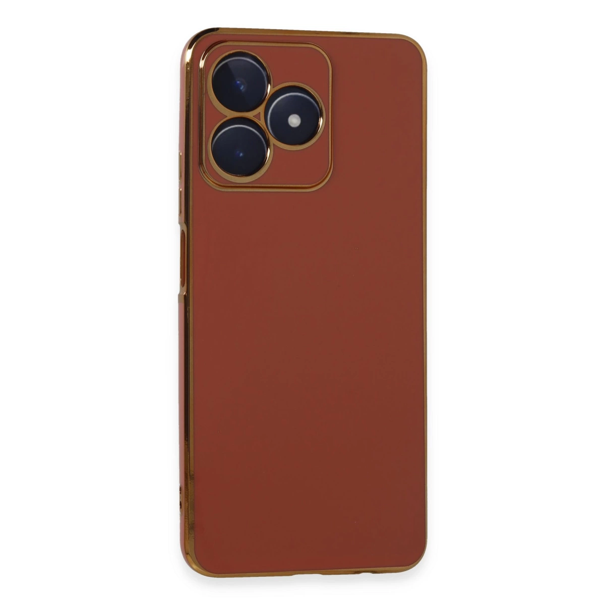 NEWFACE Realme C53 Uyumlu Volet Silikon Telefon Kılıfı Kırmızı