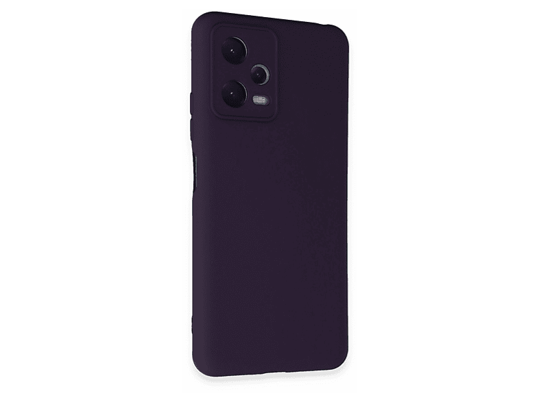 NEWFACE Xiaomi Redmi Note 12 5G Uyumlu Nano İçi Kadife Silikon Telefon Kılıfı Mor