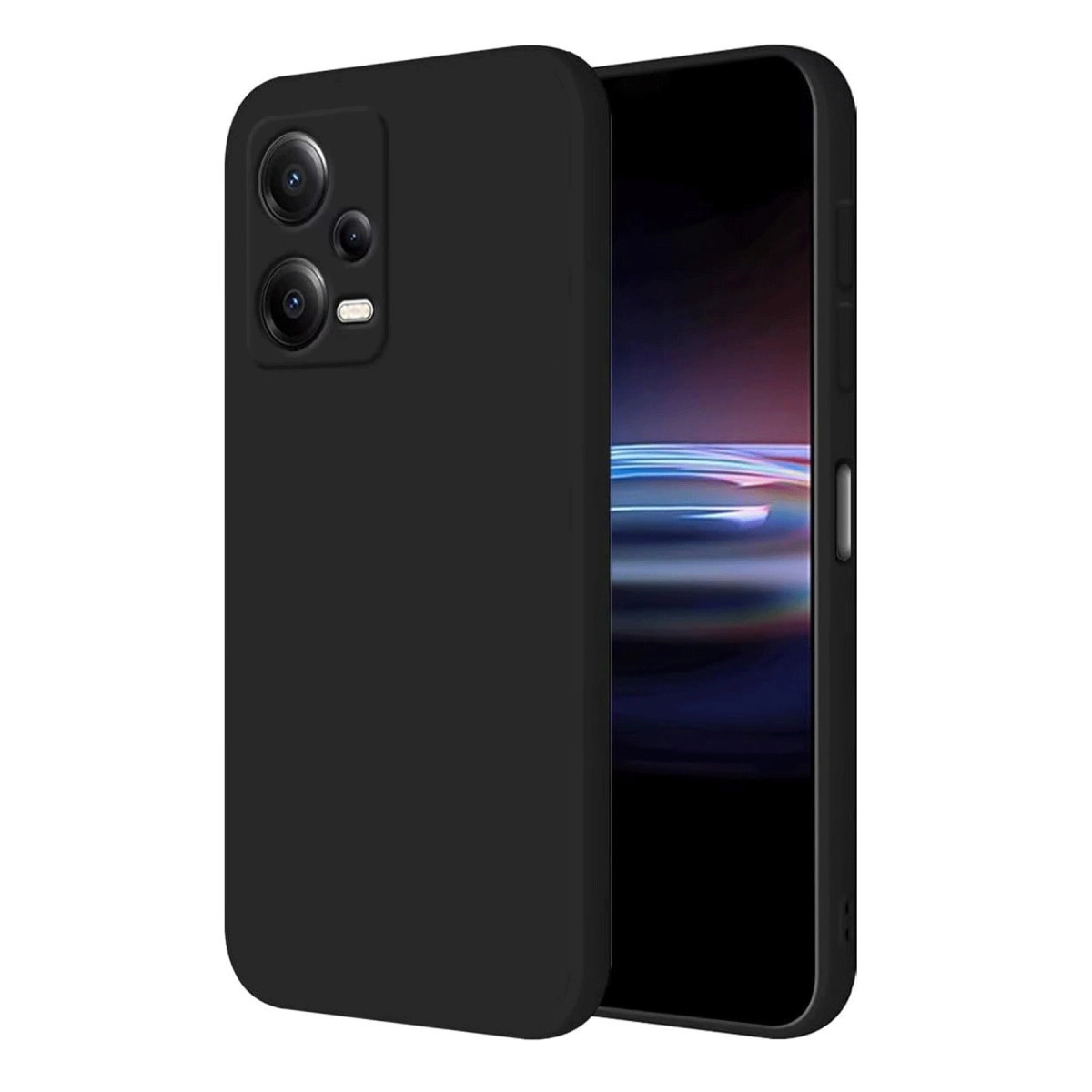 NEWFACE Xiaomi Poco X5 5G Uyumlu First Silikon Telefon Kılıfı Siyah