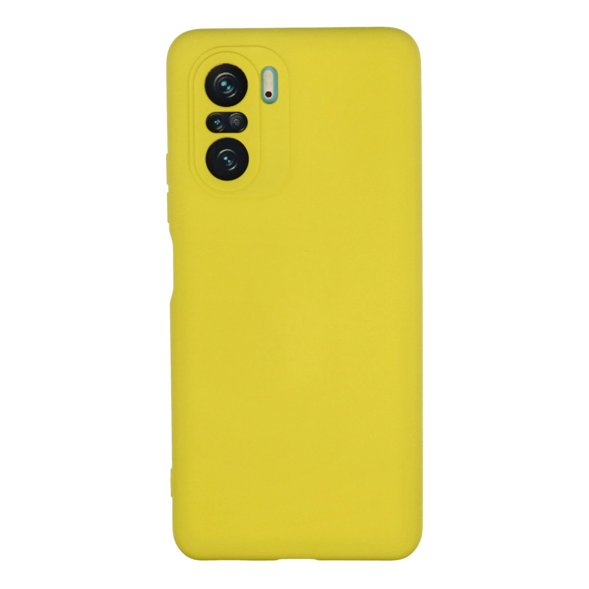 NEWFACE Xiaomi Poco F3 Uyumlu Nano İçi Kadife Silikon Telefon Kılıfı Sarı