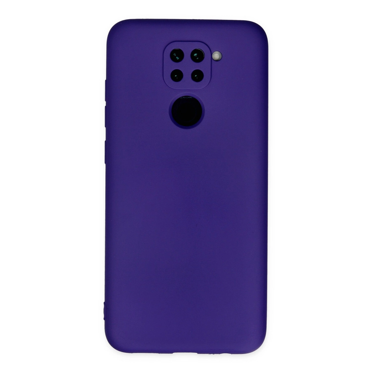 NEWFACE Xiaomi Redmi Note 9 Uyumlu Nano İçi Kadife Silikon Telefon Kılıfı Mor