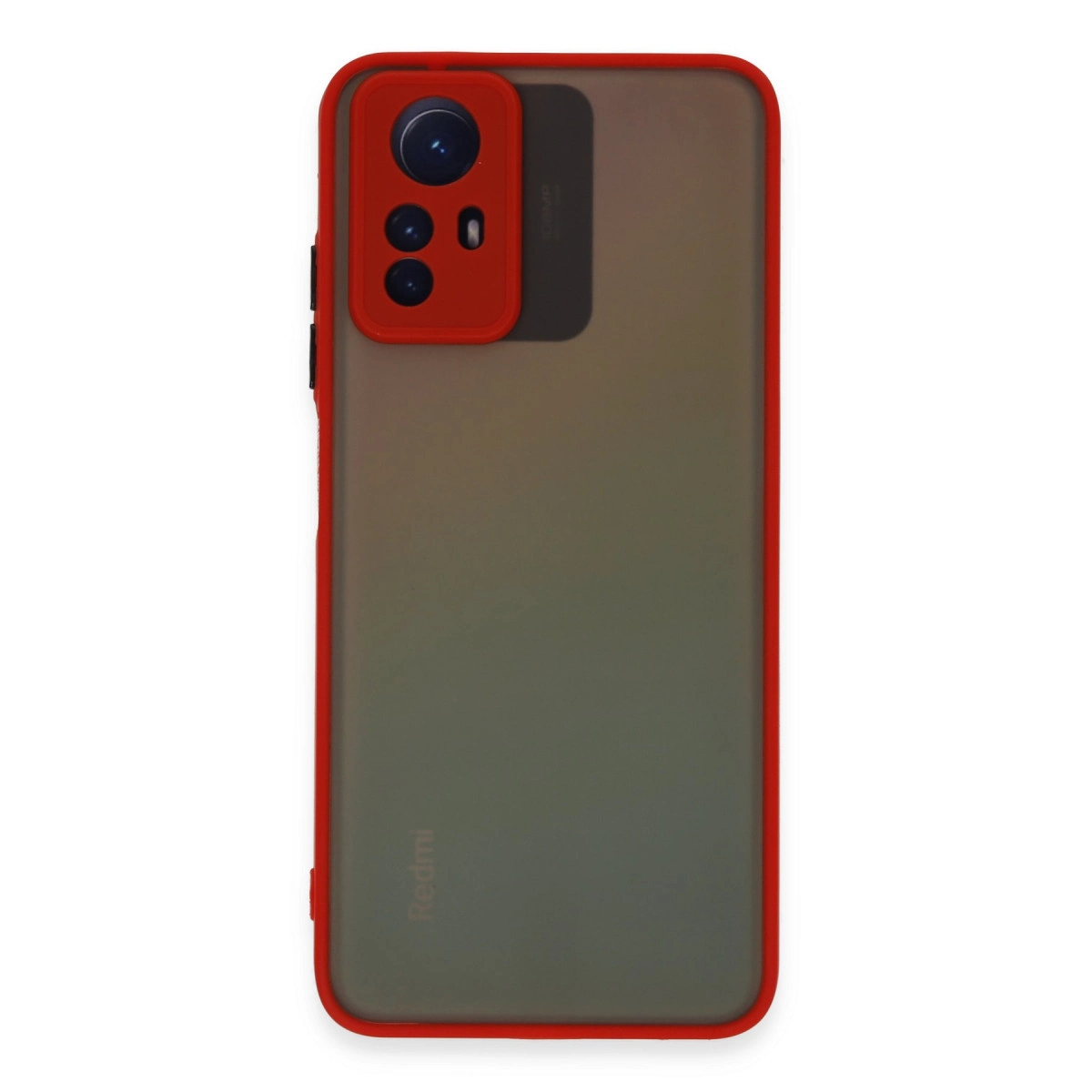 NEWFACE Xiaomi Redmi Note 12s Uyumlu Montreal Silikon Kapak Telefon Kılıfı Kırmızı