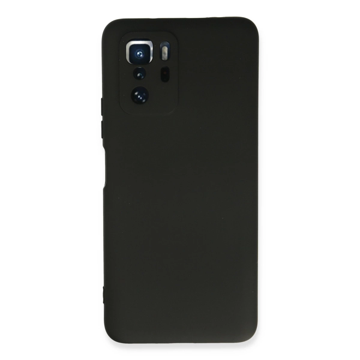 NEWFACE Xiaomi Poco X3 Gt Uyumlu Nano İçi Kadife Silikon Telefon Kılıfı Siyah