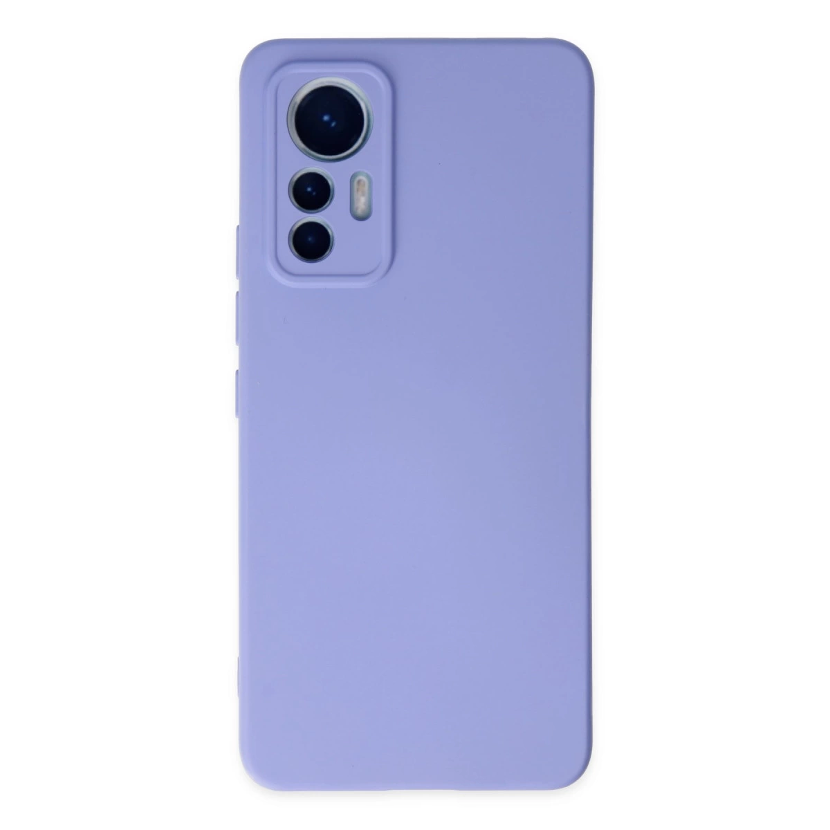 NEWFACE Xiaomi Mi 12 Lite Uyumlu Nano İçi Kadife Silikon Telefon Kılıfı Lila