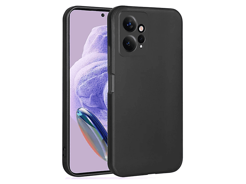NEWFACE Xiaomi Redmi Note 12 4G Uyumlu First Silikon Telefon Kılıfı Siyah