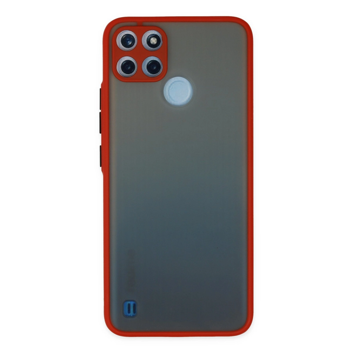 NEWFACE Realme C21y Uyumlu Montreal Silikon Kapak Telefon Kılıfı Kırmızı