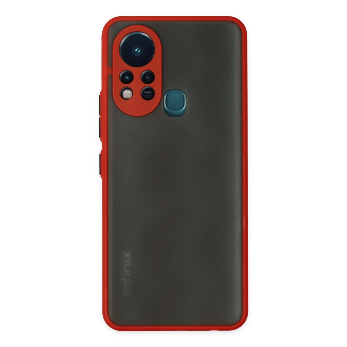 NEWFACE Infinix Hot 11s Uyumlu Montreal Silikon Kapak Telefon Kılıfı Kırmızı