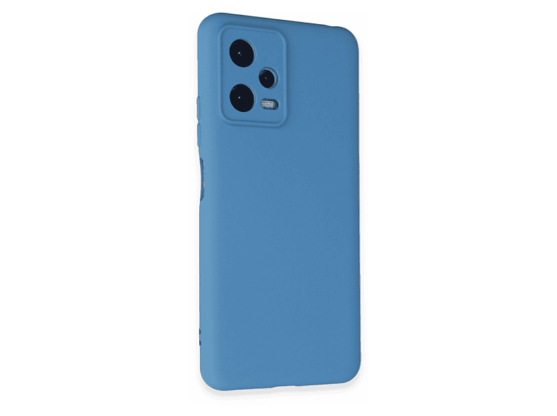 NEWFACE Xiaomi Redmi Note 12 5G Uyumlu Nano İçi Kadife Silikon Telefon Kılıfı Mavi