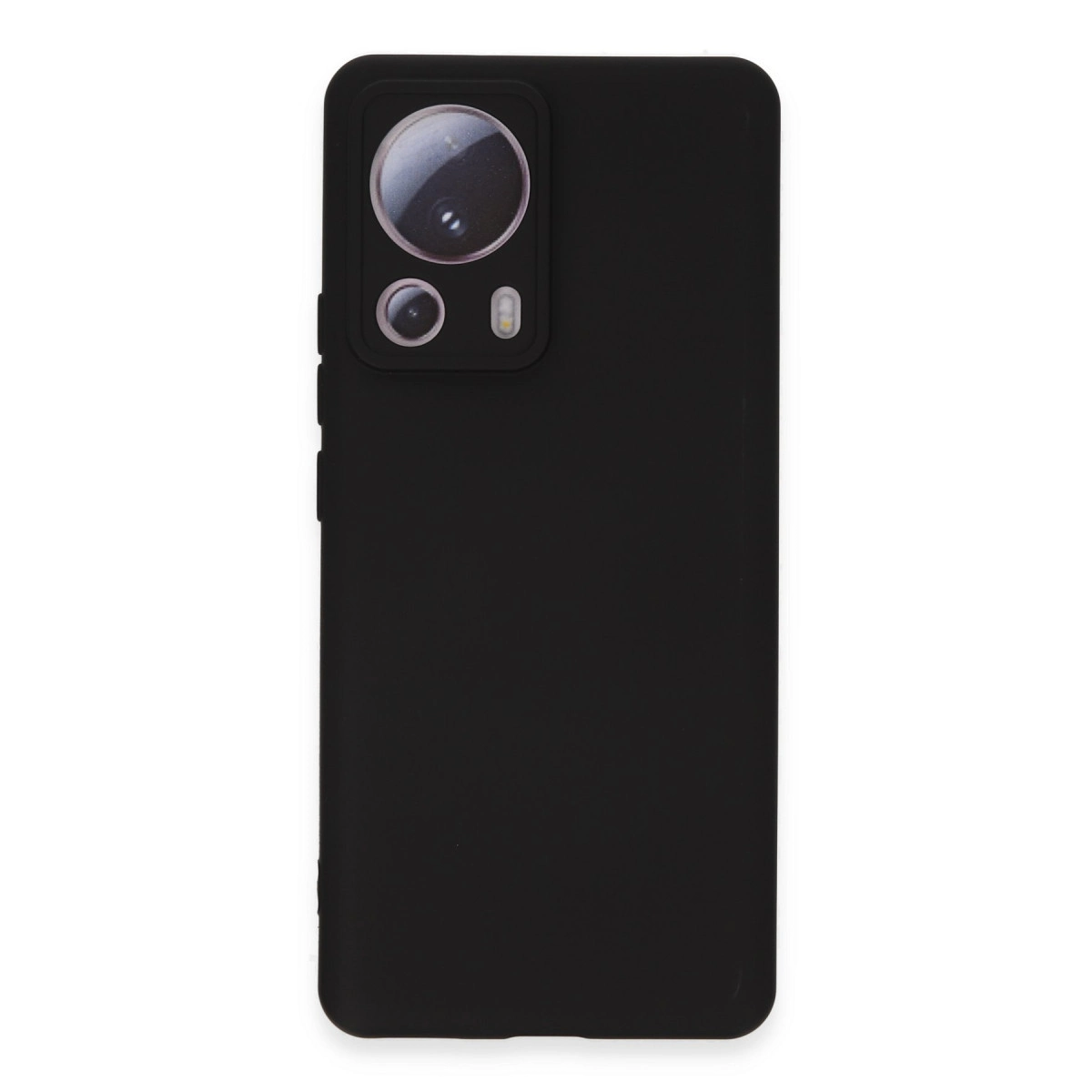 NEWFACE Xiaomi Mi 13 Lite Uyumlu Nano İçi Kadife Silikon Telefon Kılıfı Siyah