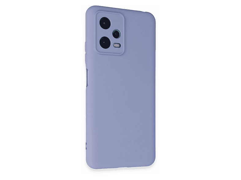 NEWFACE Xiaomi Redmi Note 12 5G Uyumlu Nano İçi Kadife Silikon Telefon Kılıfı Lila