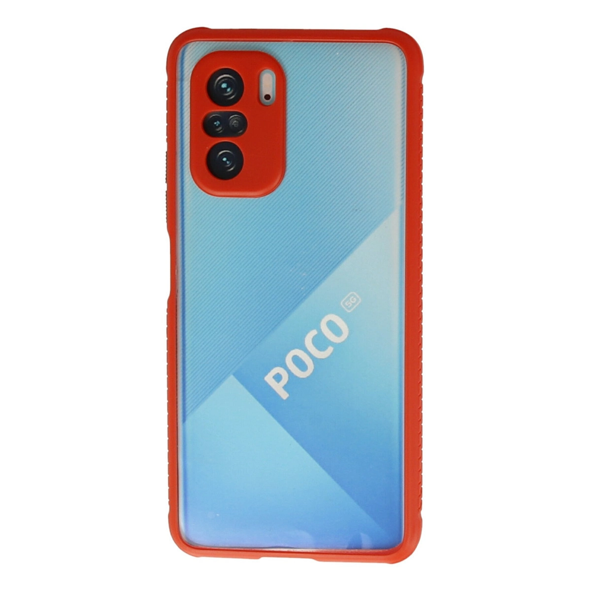 NEWFACE Xiaomi Poco F3 Uyumlu Miami  Silikon Telefon Kılıfı Kırmızı