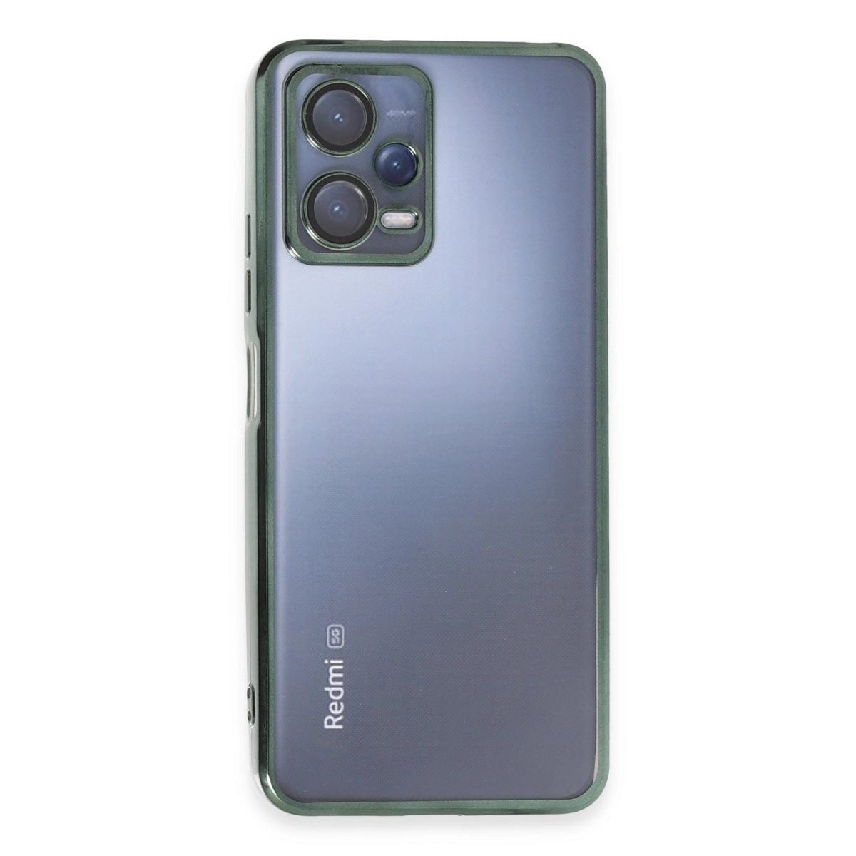 NEWFACE Xiaomi Redmi Note 12 5G Uyumlu Kamera Korumalı Lensli Silikon Telefon Kılıfı Yeşil