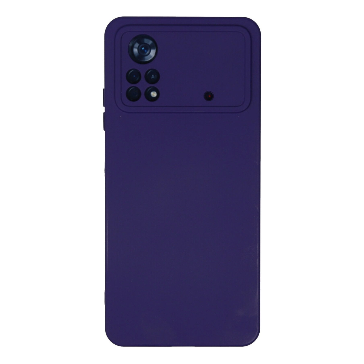 NEWFACE Xiaomi Poco X4 Pro 5G Uyumlu Nano İçi Kadife Silikon Telefon Kılıfı Mor