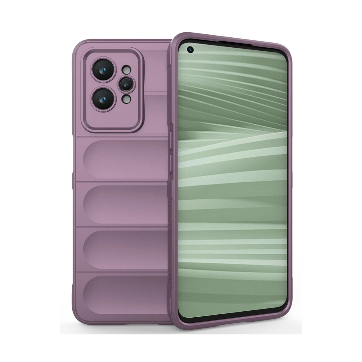 NEWFACE Realme Gt2 Pro 5G Uyumlu Optimum Silikon Telefon Kılıfı Mor
