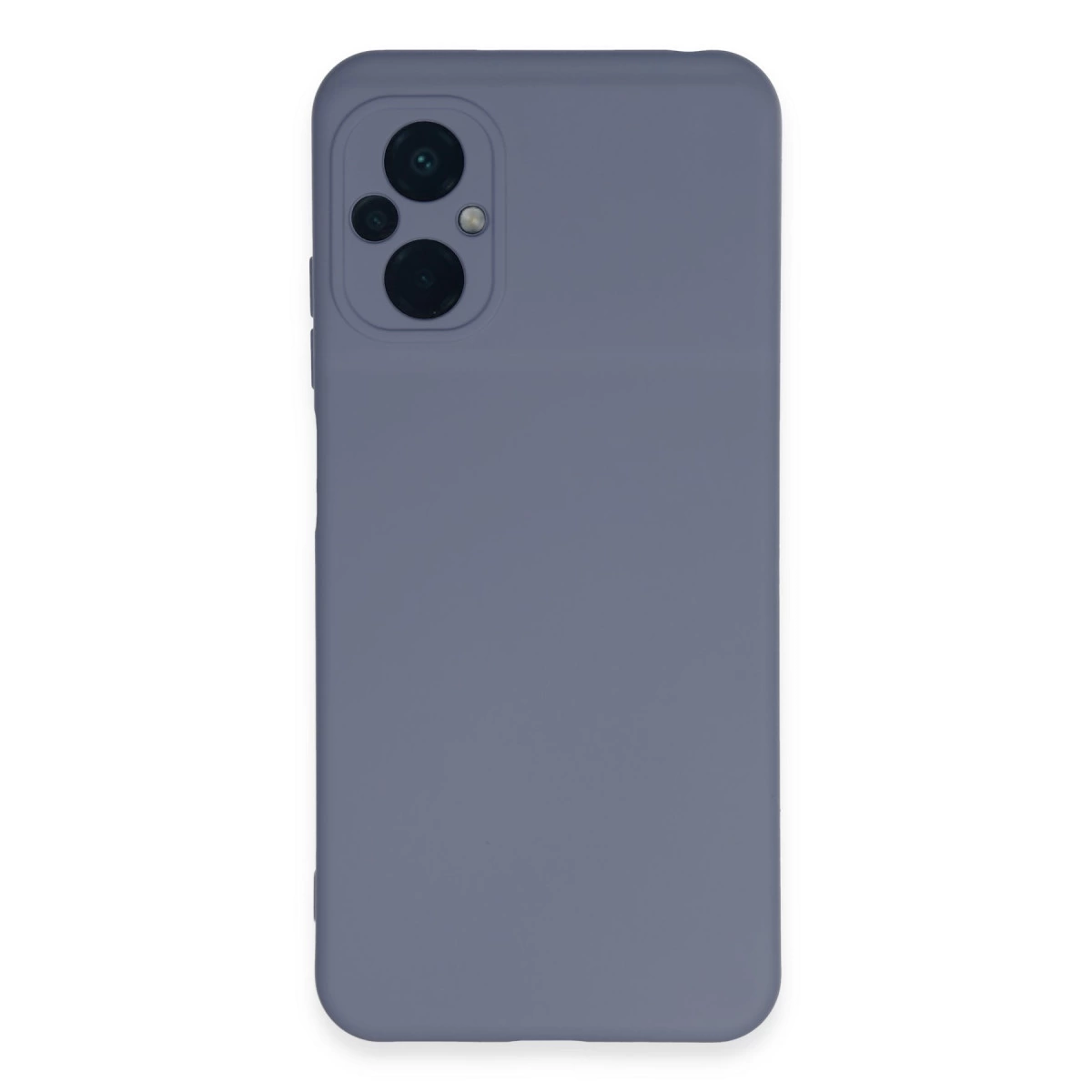 NEWFACE Xiaomi Poco M5 Uyumlu Nano İçi Kadife Silikon Telefon Kılıfı Gri