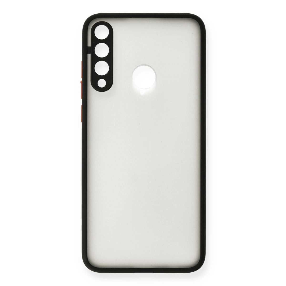 NEWFACE Huawei Y6p Uyumlu Montreal Silikon Kapak Telefon Kılıfı Siyah
