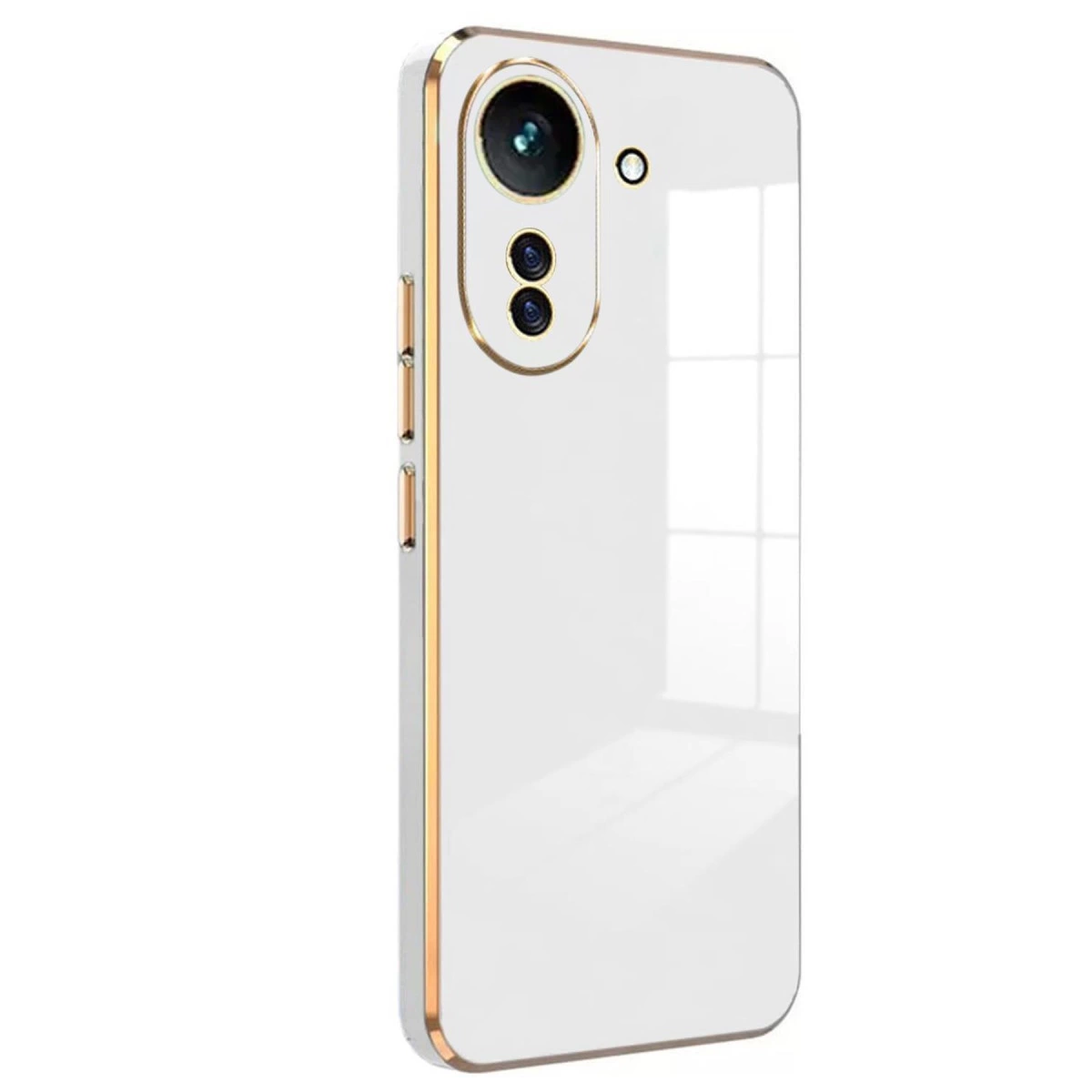 NEWFACE Xiaomi Redmi 13c Uyumlu Volet Silikon Telefon Kılıfı Beyaz