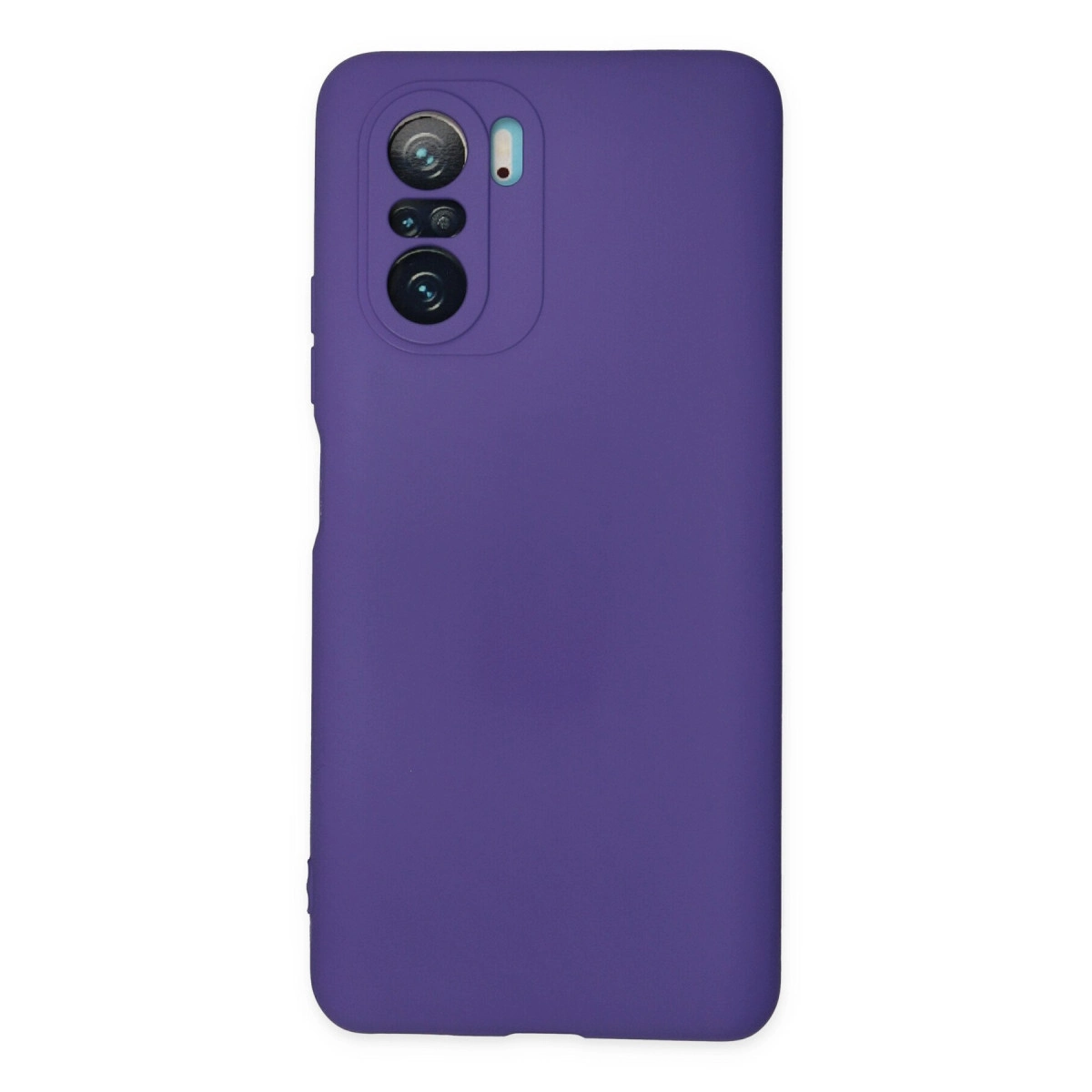 NEWFACE Xiaomi Poco F3 Uyumlu Nano İçi Kadife Silikon Telefon Kılıfı Mor