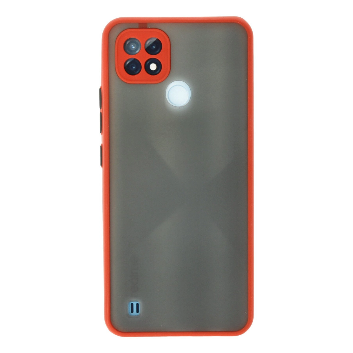 NEWFACE Realme C21 Uyumlu Montreal Silikon Kapak Telefon Kılıfı Kırmızı